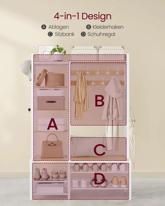 Vešiakový stojan s botníkom HSR426Y01