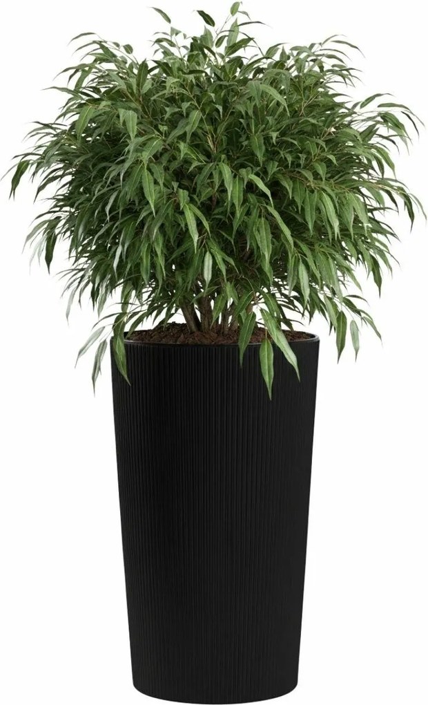 Plastový květináč URBANIKA ECO 75x40,9 cm černý