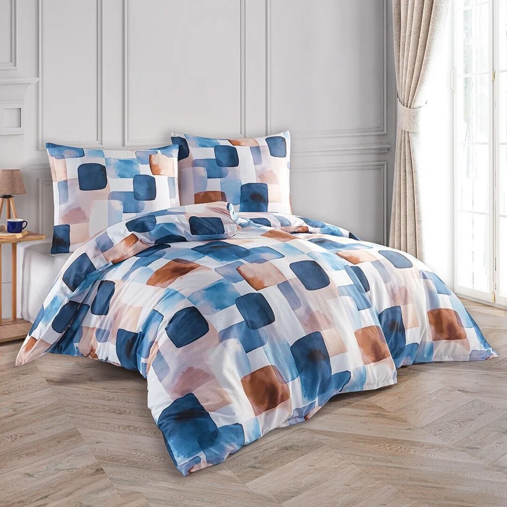 BedTex Saténové obliečky Echo, 135 x 200 cm, 80 x 80 cm, 135 x 200 cm, 80 x 80 cm