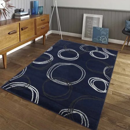Koberce Breno Kusový koberec LOTTO 290/HY4B, modrá, viacfarebná,67 x 120 cm