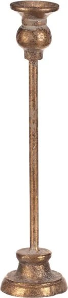 Kovový svietnik 31 cm zlatý FUP522