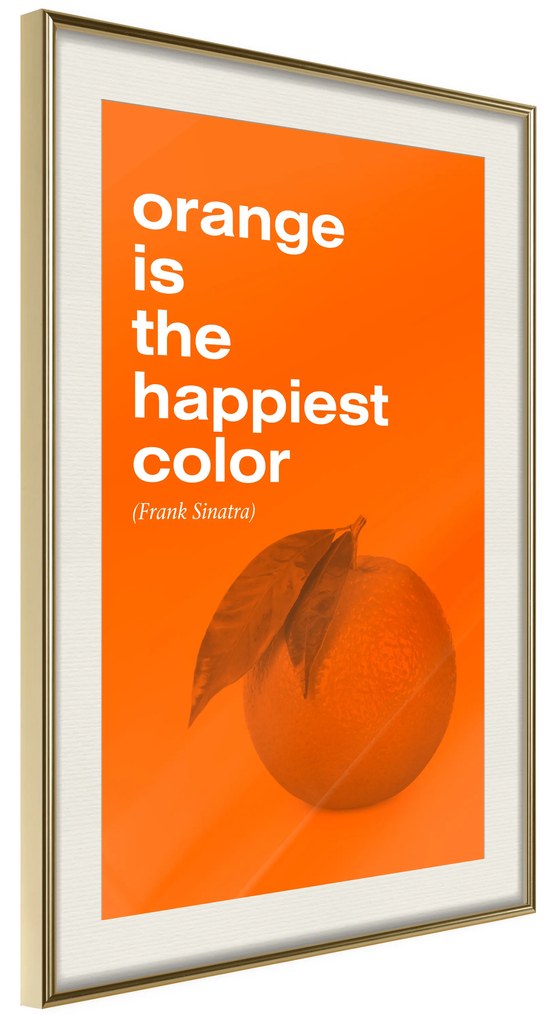 Artgeist Plagát - The Happiest Colour [Poster] Veľkosť: 40x60, Verzia: Zlatý rám s passe-partout
