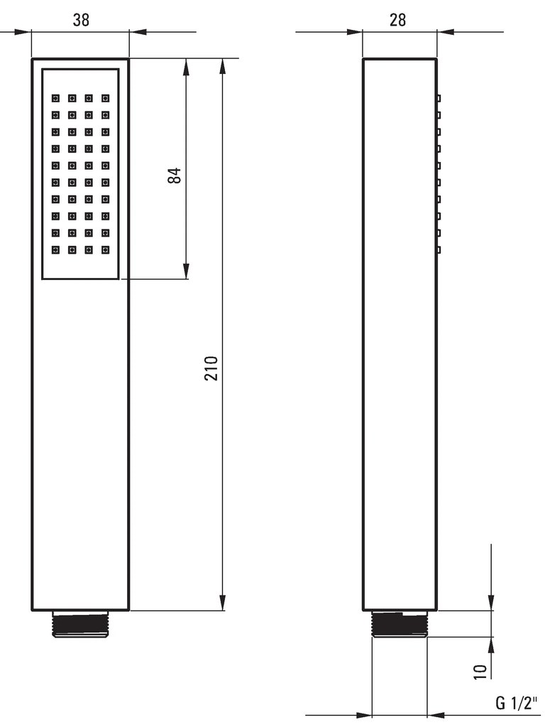 Deante Cascada Anemon, podomietová sprchová sada s dažďovou nerezovou hlavicou 200x200 mm, chrómová, NAC_09AP