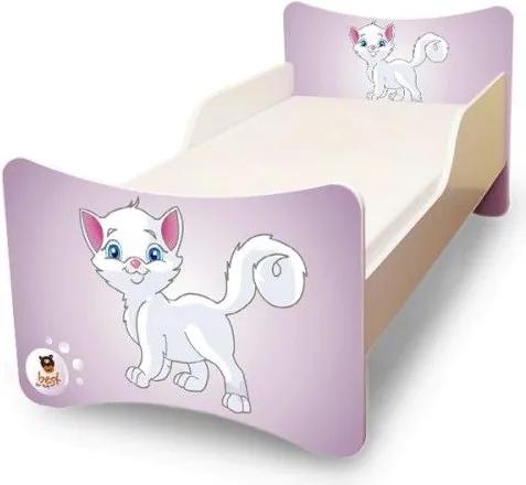 MAXMAX Detská posteľ 200x90 cm - MAČIATKO 200x90 pre dievča NIE