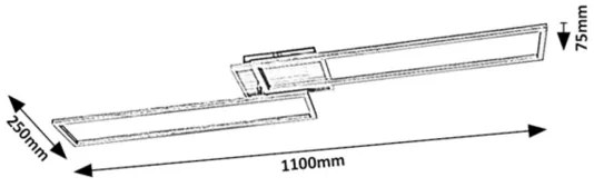 Rabalux 71015 - LED Stmievateľné svietidlo BENEDICK LED/40W/230V Wi-Fi Tuya + DO
