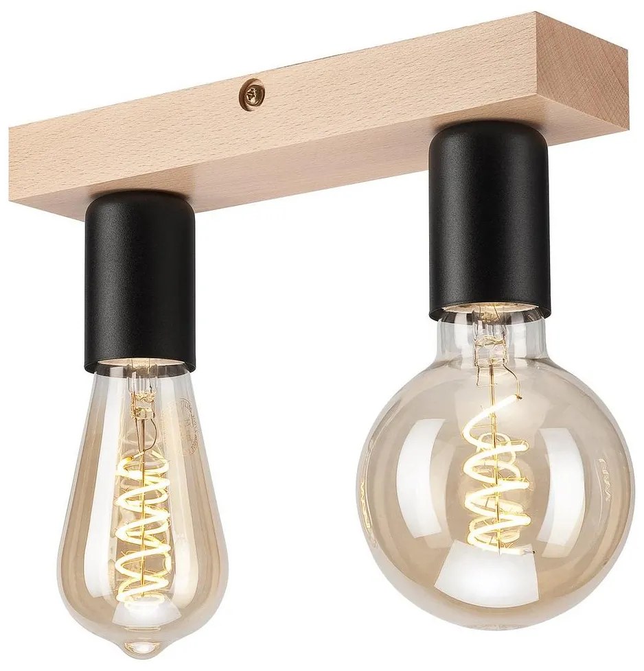 Prisadený luster VITO 2xE27/60W/230V buk