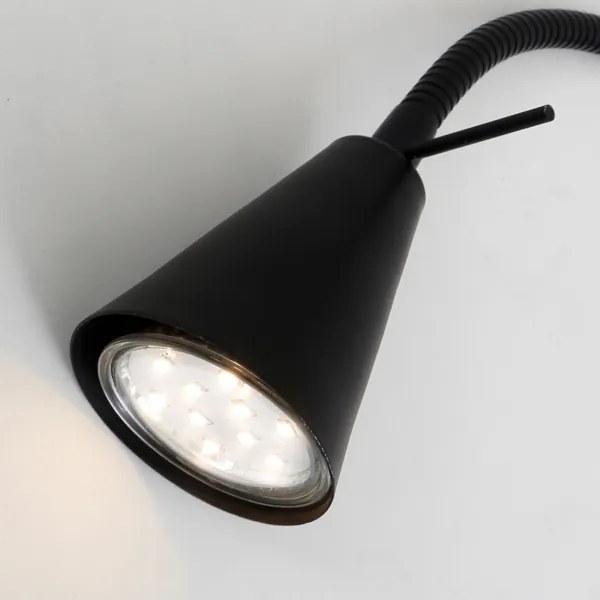Briloner 2082-015 - LED Nástenná lampa COMFORT LIGHT 1xGU10/5W/230V čierna