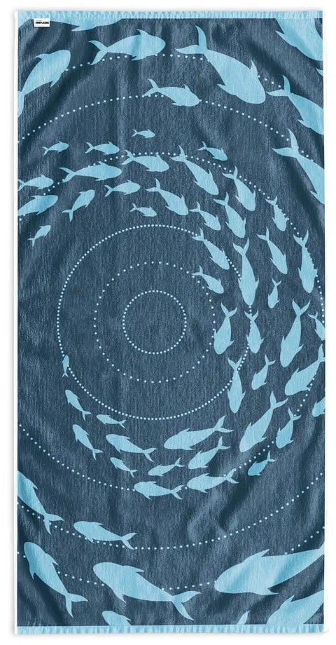 Modrá plážová osuška 90x180 cm Shoal - DecoKing