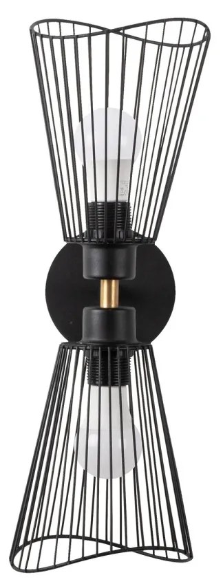 Nástenné svietidlo Zeyno čierne