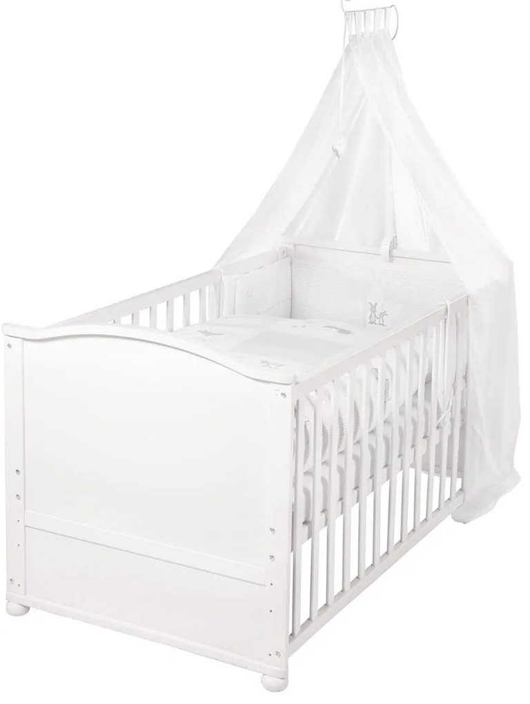 roba Detská postieľka s príslušenstvom, 70 x 140 cm (líška a zajačik)  (100340992)