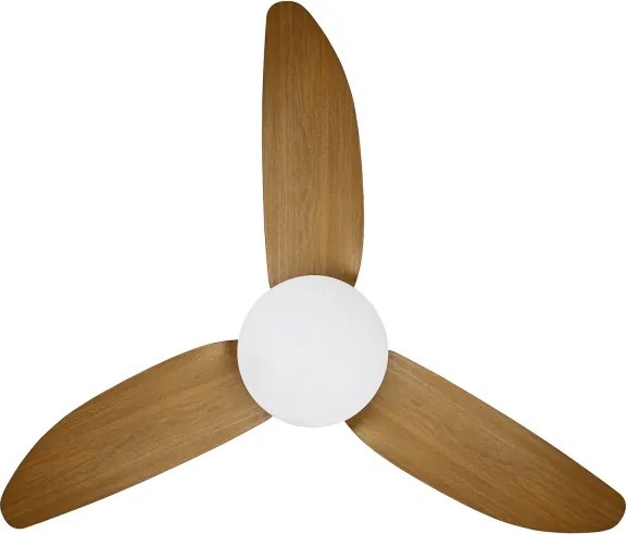 Brilagi-LED stmievateľný stropný ventilátor LED/30W/230V 3000-6500K bielohnedý+D