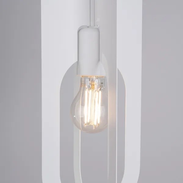 Sollux SL.1360 - Luster na lanku NICUS 1xE27/15W/230V biela