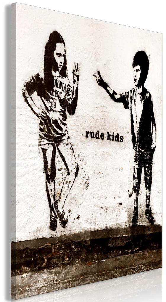 Artgeist Obraz - Rude Kids (1 Part) Vertical Veľkosť: 80x120, Verzia: Premium Print