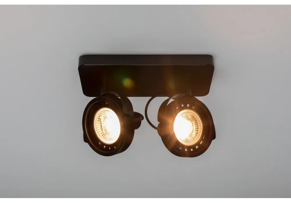 Čierne bodové svietidlo 12x28 cm Dice – Zuiver