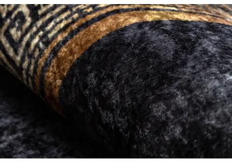 MIRO 51278.809 umývací koberec Mramor, grécky protišmykový - čierna / zlato Veľkosť: 160x220 cm