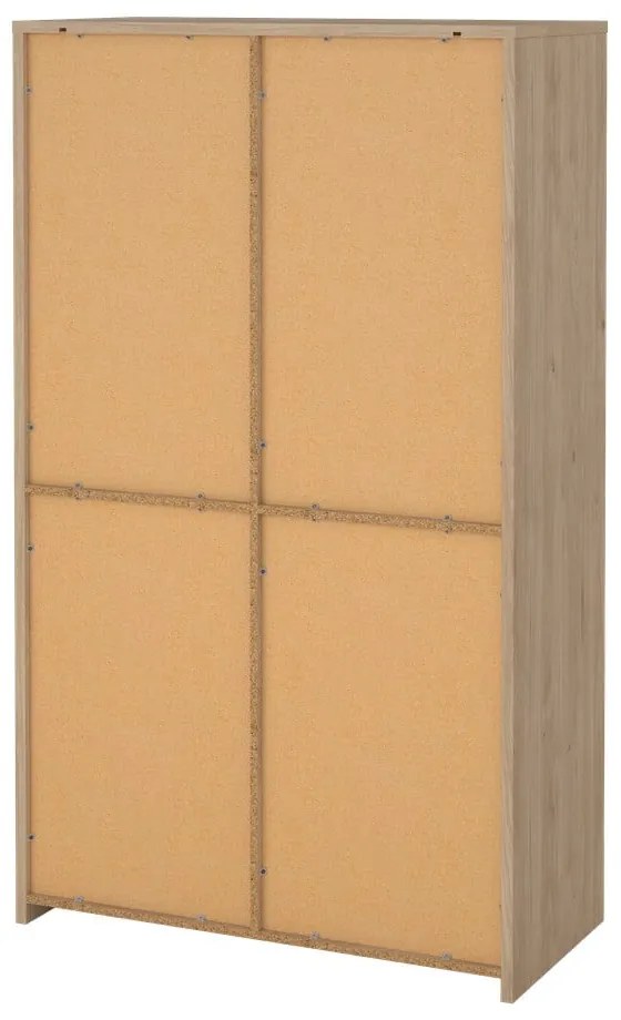 Biela/v prírodnej farbe vitrína v dekore duba 100x170x48 cm Next – Tvilum