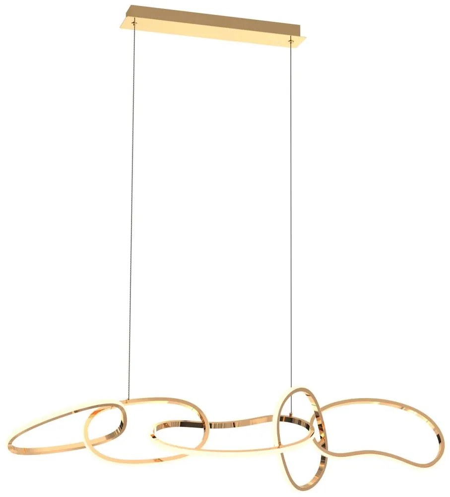 Zuma Line MD7361-5A-EGT - LED Luster na lanku CHOLET LED/56W/230V zlatá