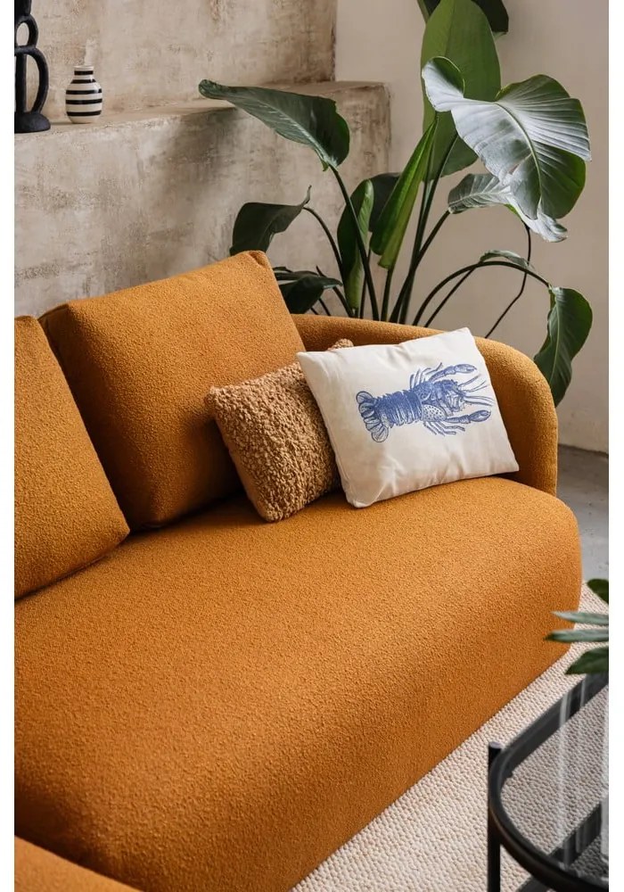 Sivohnedá rohová pohovka z textílie buklé (pravý roh) Imola – Bonami Selection