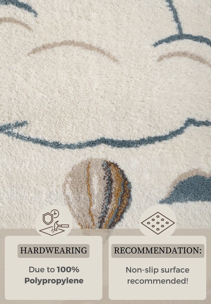 Hanse Home, Detský koberček Adventures 106209 Cream Multicolor, 160x235, viacfarebná, detská izba