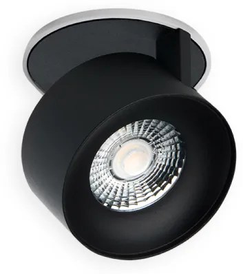 LED2 21507213DT KLIP zápustné natáčacie svietidlo čierne s bielou stmievateľné