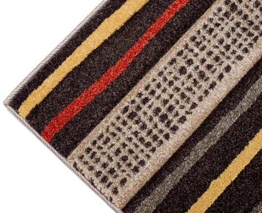 Koberec Sumatra H093dD Carving Leaves Dark Brown