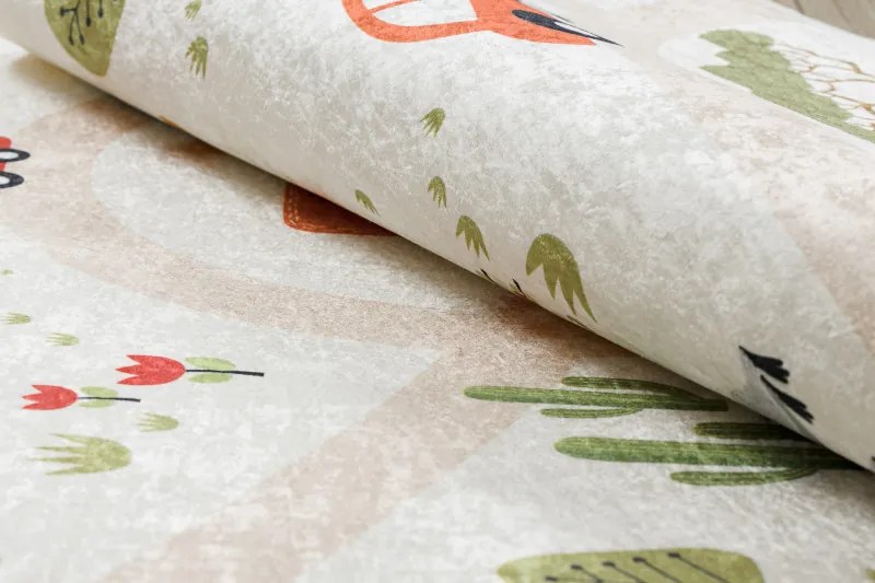 Dywany Łuszczów, Detský kusový koberec Bambino 1165 Zoo, 160x220, viacfarebná, detská izba