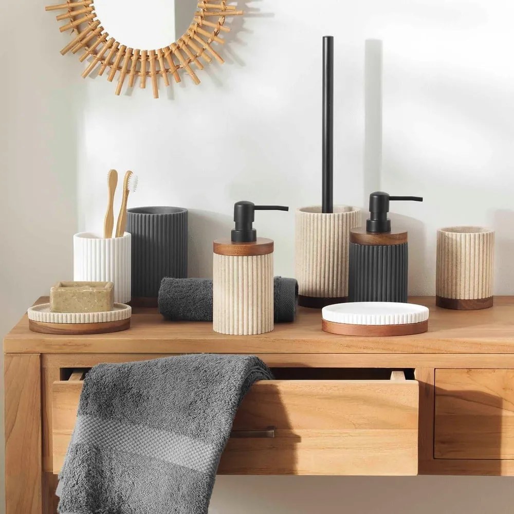 Biela WC kefa z polyresínu Niagara – douceur d'intérieur