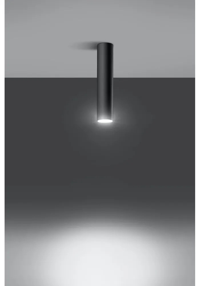 Čierne stropné svietidlo Sollux Castro