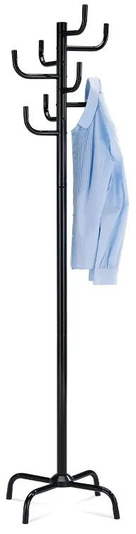 Dizajnový kovový vešiak Autronic 80609-A BK – čierny lesklý, 182 cm