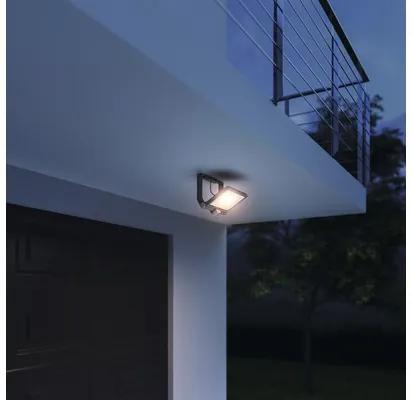 LED vonkajšie nástenné svietidlo Steinel IP44 42,6W 4200lm 3000K antracit so senzorom pohybu