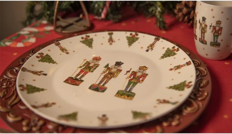 Porcelánový vianočný hrnček s Luskáčikmi Happy Little Christmas - 12*8*10 cm / 300 ml