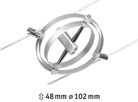 Paulmann 94437 - 1xGU5,3/10W Bodové svietidlo CARDAN 12V matný chróm