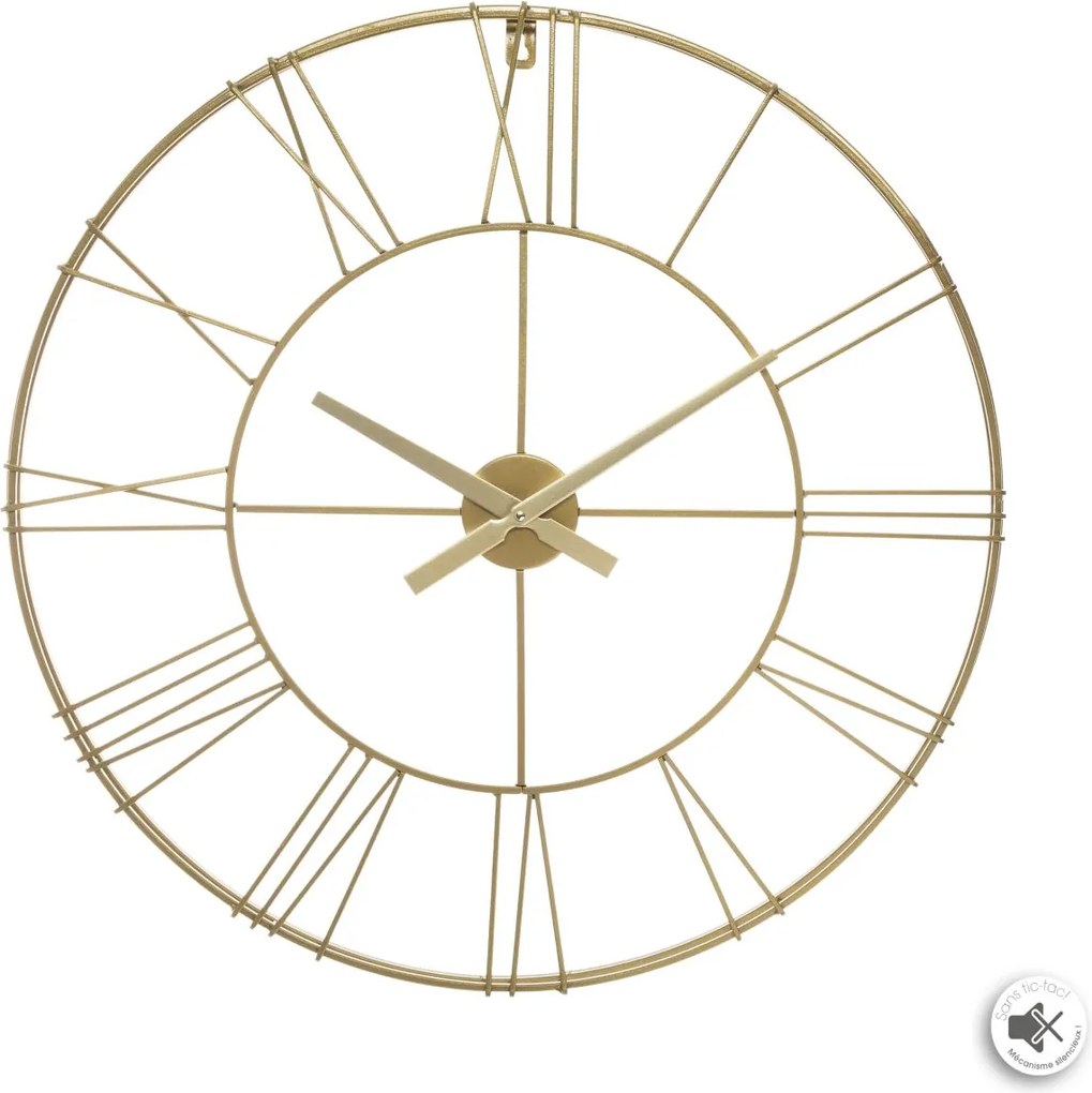 Nástenné hodiny Cason, zlatá