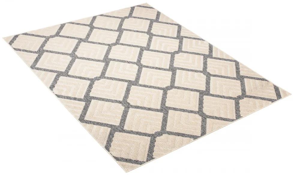 Kusový koberec Malibu krémově sivý 120x170cm
