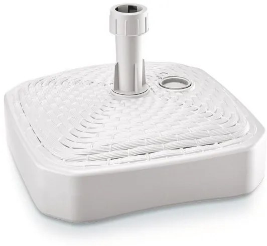 Podstavec pod slnečník hranatý UMBI 39 cm biely