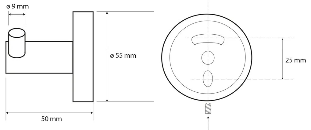 Sapho XR202W X-Round White dvojháčik, biela