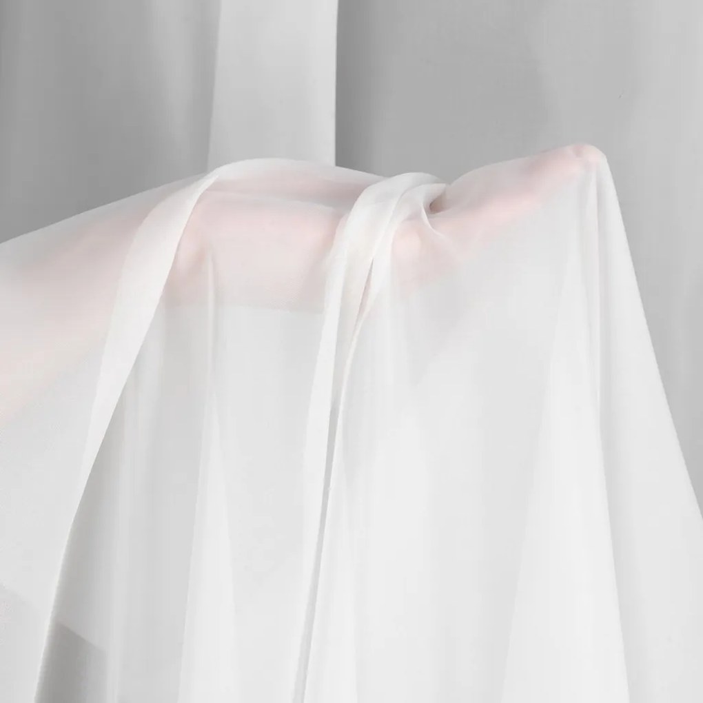 Záclonová látka Voál Classic v. 300 cm - Biela