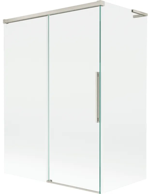 Mexen Rox, L posuvná 2-krídlová vaňová zástena 120 + 70 x 150 cm, 8mm číre sklo, oceľový profil, 8C9L-120-070-97-00