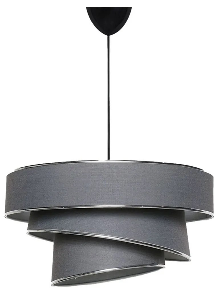 Závesný luster Couper - Anthracite, strieborná
