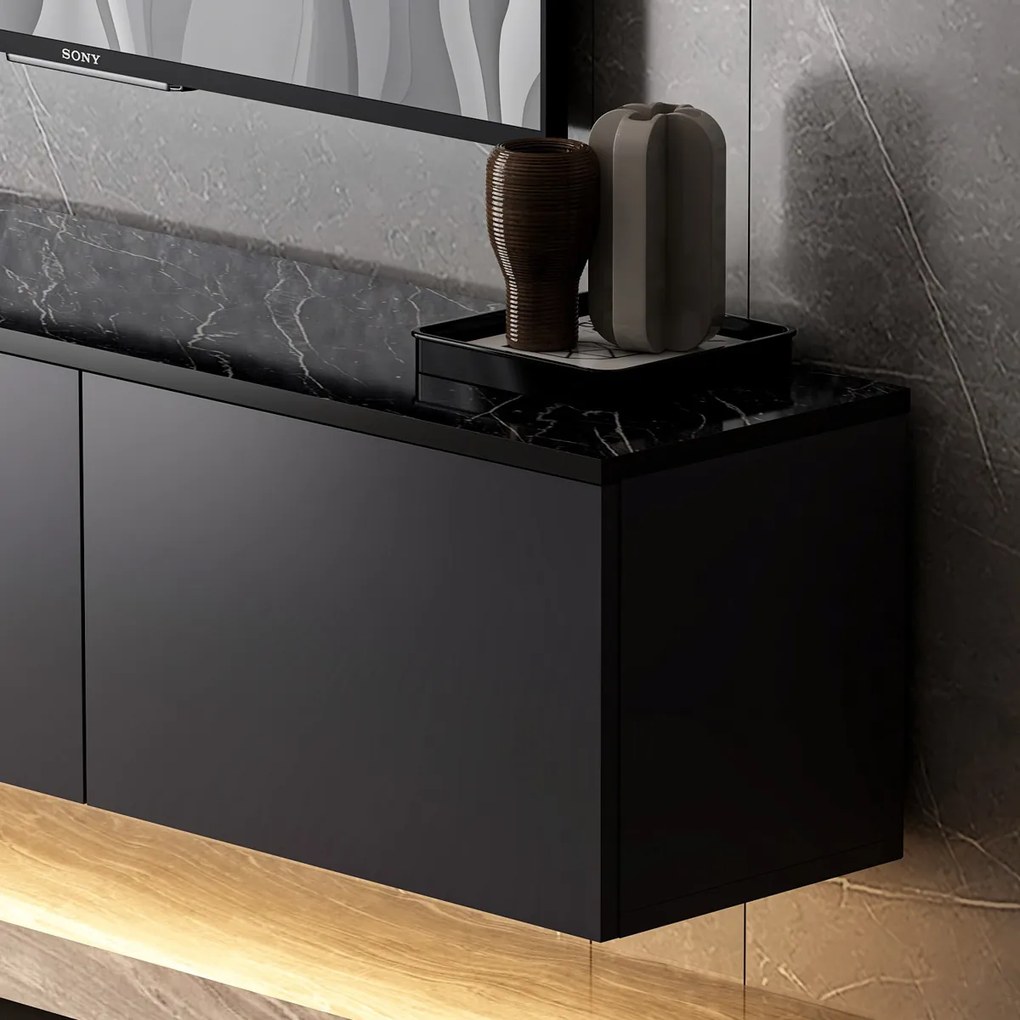 TV stolík Neon Illuminated Anthracite