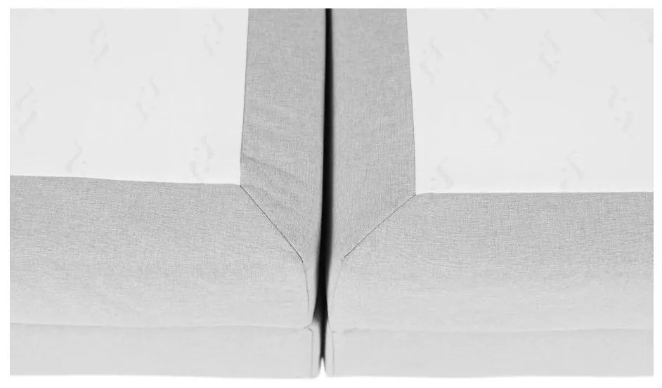 Boxspringová posteľ 180x200, svetlosivá, FERATA KOMFORT