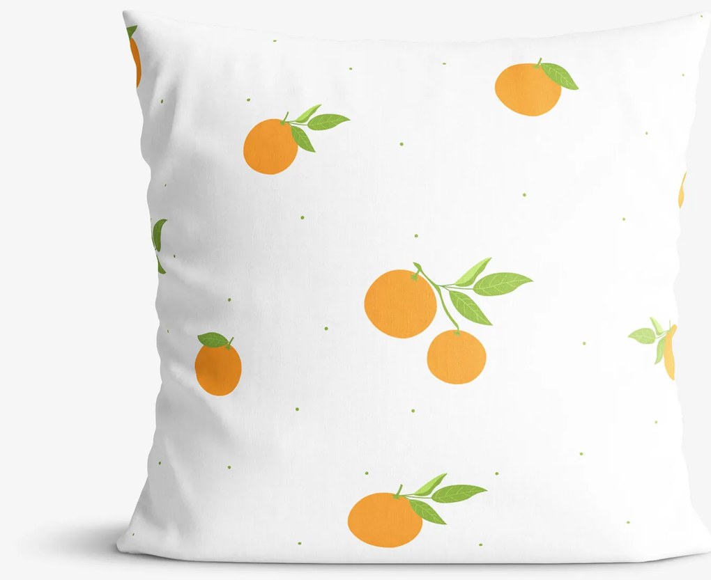 Goldea bavlnená obliečka na vankúš - pomaranče 40 x 40 cm