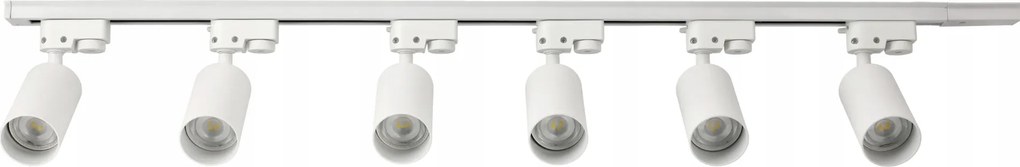 LED koľajnica 2m + 6x GU10 bodové žiarovky - sada