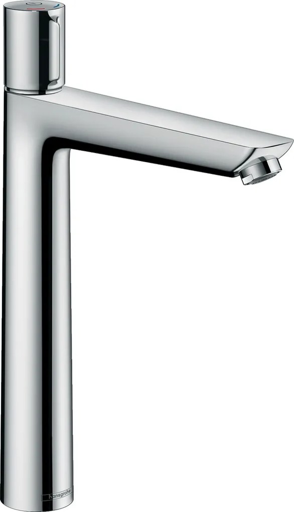 Hansgrohe Talis Select E, umývadlová batéria 240 s odtokovou súpravou s ťahadlom, ovládanie tlačidlom, chrómová, 71752000