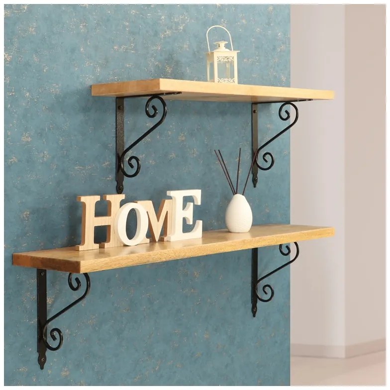 Polica na stenu s konzolou Runa 100 cm MANGO