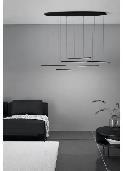 Eglo 39915 - LED Stmievateľný luster na lanku LINDOZA 6xLED/8,4W/230V 3000K