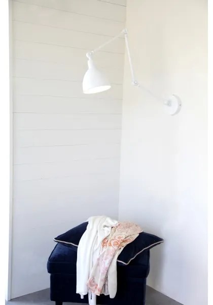 ByRydens 2827660-5007 - Stmievateľná nástenná lampa BAZAR 1xE27/5W/230V biela