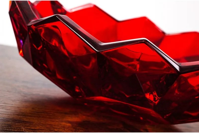 KRIŠTÁĽOVÁ MISKA BOHEMIA LUNAR RED 330MM