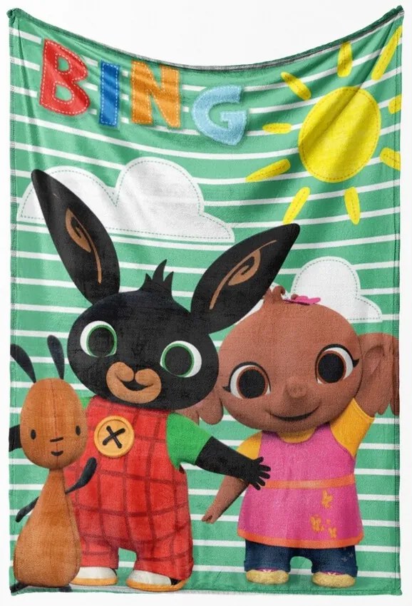 Detská deka Carbotex Bing Bunny Sunny Day, 110 x140 cm