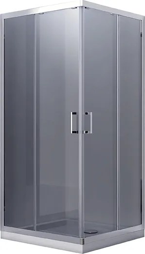Besco Štvorcový sprchovací kút MODERN SQ 80x80 (90x90), výška 185 cm - bez vaničky BESCO-Rozmery: 90x90, BESCO-Profily: profily: chróm, výplň: mat